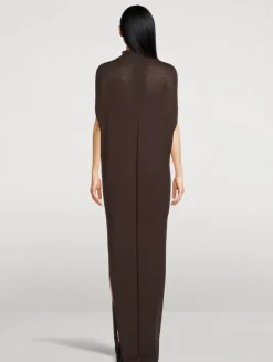 Crater Wool Maxi Dress