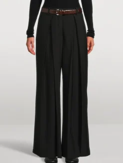 Croc-Embossed Leather Belt