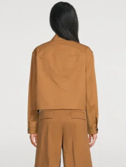 Cropped Canvas Chore Jacket