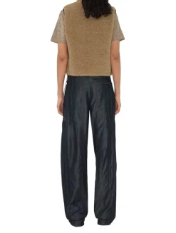 Cropped Fleece Gilet