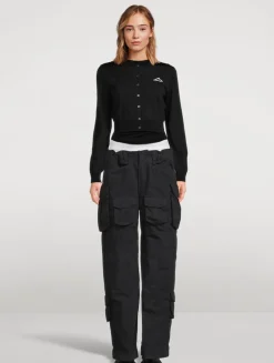 Cropped Mesh Cardigan