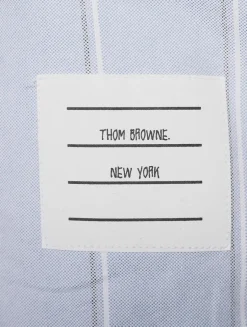 Cropped Oxford Shirt In Stripe Print