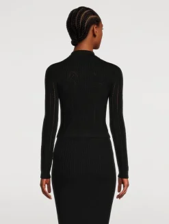 Cropped Polo Cardigan