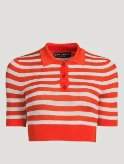 Cropped Polo Sweater