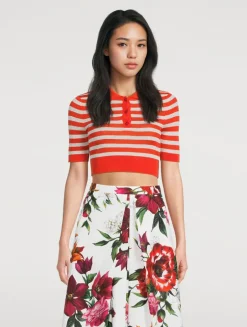 Cropped Polo Sweater