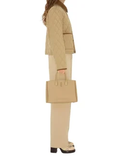 Cropped Quilted Nylon Jacket