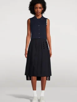 Cropped Sleeveless Cardigan