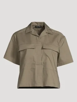 Cropped Utility Shirt