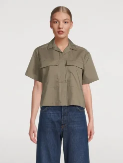 Cropped Utility Shirt