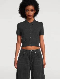 Cropped Wool Cardigan