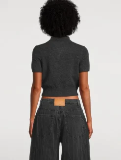 Cropped Wool Cardigan