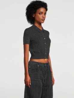 Cropped Wool Cardigan