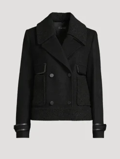 Cropped Wool Peacoat