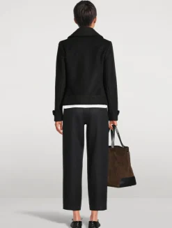 Cropped Wool Peacoat