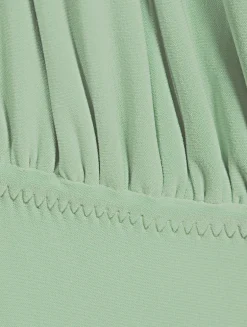 Cross Halter Fishtail Gown