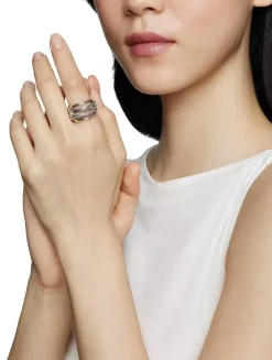 Crossover Ring In Sterling Silver