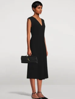 Crêpe Midi Dress