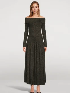 Crush Lurex Off-The-Shoulder Top