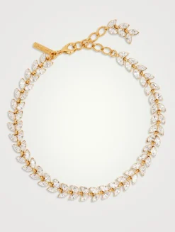 Crystal Leaves Necklace