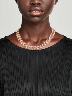 Crystal Leaves Necklace