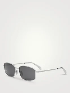 Crystal Triomphe Rectangular Sunglasses