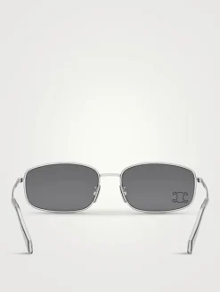 Crystal Triomphe Rectangular Sunglasses
