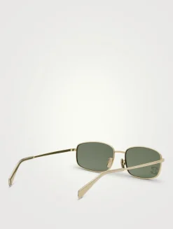 Crystal Triomphe Rectangular Sunglasses