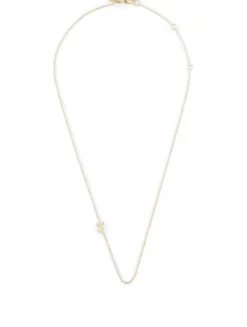 Customizable Love Letter 14K Gold J Necklace With Diamond