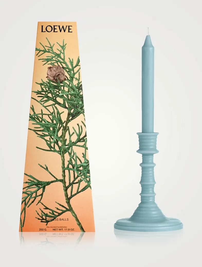Cypress Balls Wax Candleholder