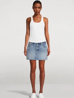 Daisy Denim Mini Skirt