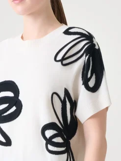 Daisy Intarsia Wool Sweater