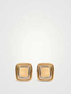 Dalia Two-Tone Stud Earrings