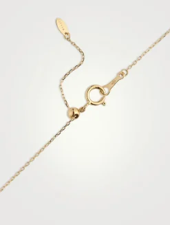 Danaé 18K Gold Necklace Dangle Necklace With Seven Diamonds