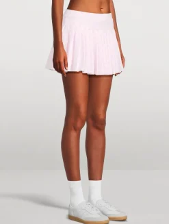 Dancia Tennis Skirt In Tennis Racket Print