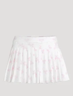 Dancia Tennis Skirt In Tennis Racket Print