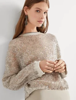 Dazzling Net Sweater
