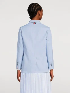 Deconstructed Denim Blazer