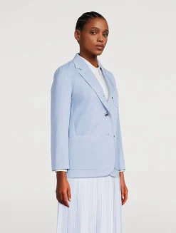 Deconstructed Denim Blazer