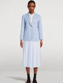 Deconstructed Denim Blazer