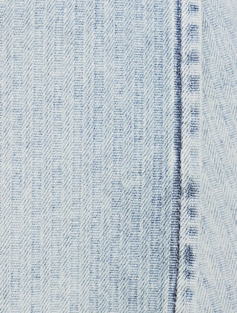 De-Lem Denim Wrap Mini Skirt