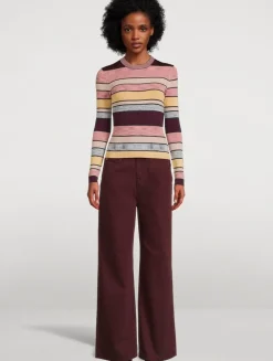 Denia Stripe Jacquard Sweater