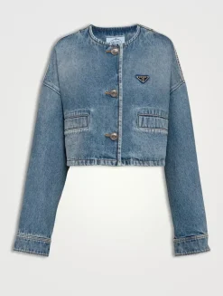 Denim Blouson Jacket