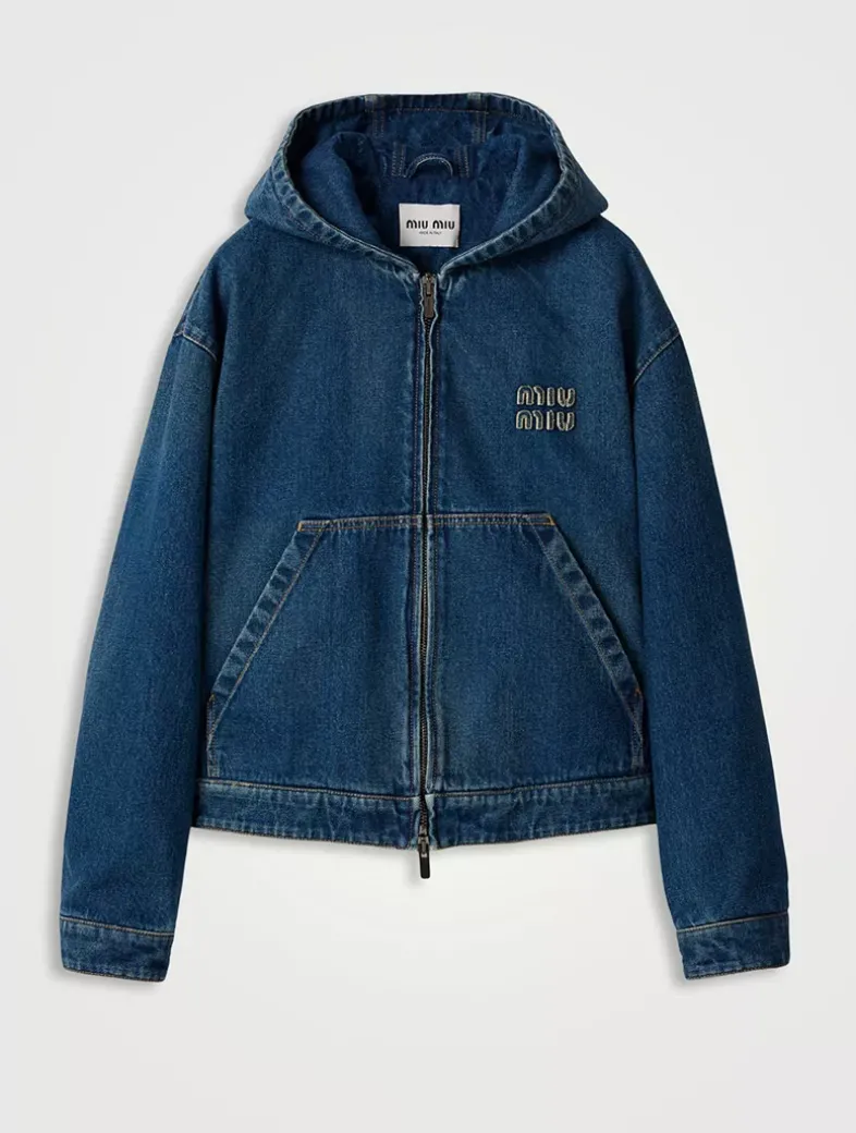 Denim Hoodie Jacket