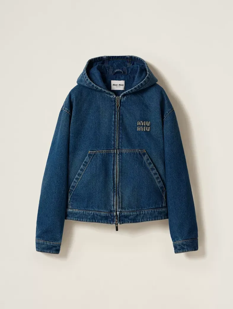 Denim Hoodie Jacket