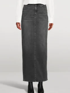Denim Maxi Skirt