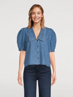 Denim Sailor Blouse