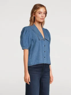 Denim Sailor Blouse
