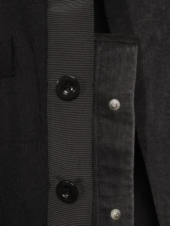 Denim x Knit Cardigan