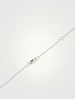 Dew Drop Eve Silver Celestial Burst Medallion Necklace