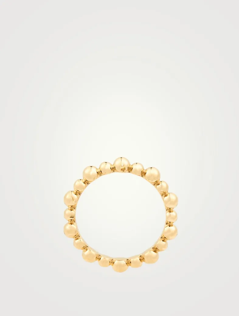 Dew Drop 14K Gold Band